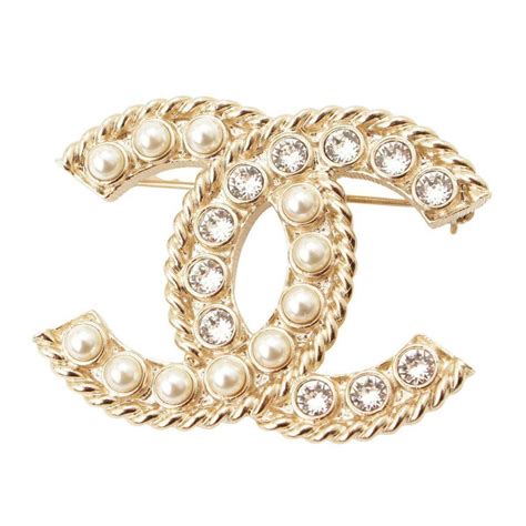 chanel rhinestone brooch|faux Chanel brooches and pins.